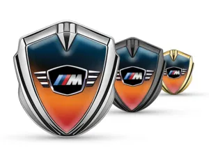 BMW Silicone Emblema Badge Stile Pro Inox
